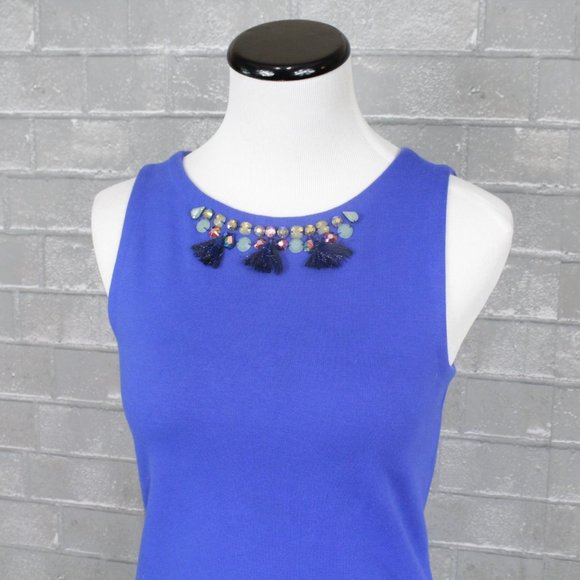 Crewcuts Girls' Gemstone Tassel Tank Dress 14 - Picture 2 of 12